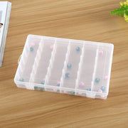 Contenitore per organizer in plastica, contenitore per griglia, scomparto rimovibile per gioielli, orecchini, gancio da pesca, piccoli accessori, dimensioni: grande, 36 slot, 36 Slots