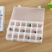 Contenitore per organizer in plastica, contenitore per griglia, scomparto rimovibile per gioielli, orecchini, gancio da pesca, piccoli accessori, dimensioni: grande, 36 slot, 36 Slots