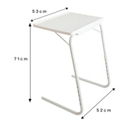 Tavolo portatile multiuso pieghevole sollevabile con staffa per tubo in acciaio con supporto in plastica, altezza regolabile: 52-72 cm, angolo regolabile: 30 gradi / 60 gradi / 90 gradi, Adjustable Height: 52-72cm Pink, Adjustable Height: 52-72cm Blue ...