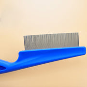 5 pezzi pettini per cani e gatti pettini per rimozione pulci con ago in acciaio inossidabile a denti fini, lunghezza: 18,5 cm, Length: 18.5cm, Blue, Length: 18.5cm, Purple, Length: 18.5cm, White