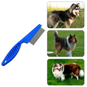 5 pezzi pettini per cani e gatti pettini per rimozione pulci con ago in acciaio inossidabile a denti fini, lunghezza: 18,5 cm, Length: 18.5cm, Blue, Length: 18.5cm, Purple, Length: 18.5cm, White
