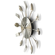 Orologio da parete al quarzo con coltello e forchetta in acciaio inossidabile, cucina creativa, soggiorno, cucina