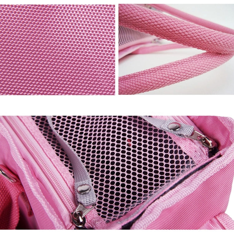 DODOPET TV-524 Borsa a tracolla portatile per animali domestici per gatti/cani e altri animali domestici/Può essere completamente chiusa, grande, dimensioni: 51*34,5*21,5 cm, Size: L Pink, Size: L Blue