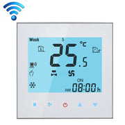 4-Pipe Programmable Room Thermostat with LCD Display, Air Conditioning, for Fan Coil Unit, Supports Wi-Fi