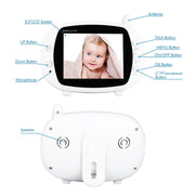 Baby monitor per telecamera di sorveglianza wireless LCD da 3,5 pollici BM-850 da 2,4 GHz con visione notturna LED 8-IR, conversazione vocale bidirezionale, BM-850