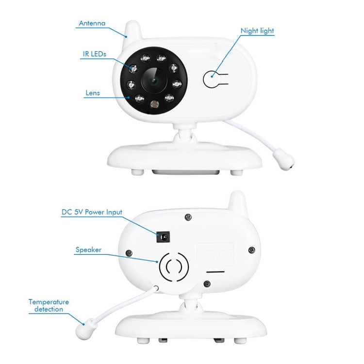 Baby monitor wireless LCD 3,5" BM-850 con visione notturna