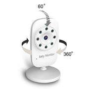 BM-SM24 Monitor per neonati con telecamera di sorveglianza wireless LCD da 2,4 pollici 2,4 GHz con visione notturna LED 8-IR, conversazione vocale bidirezionale, BM-SM24