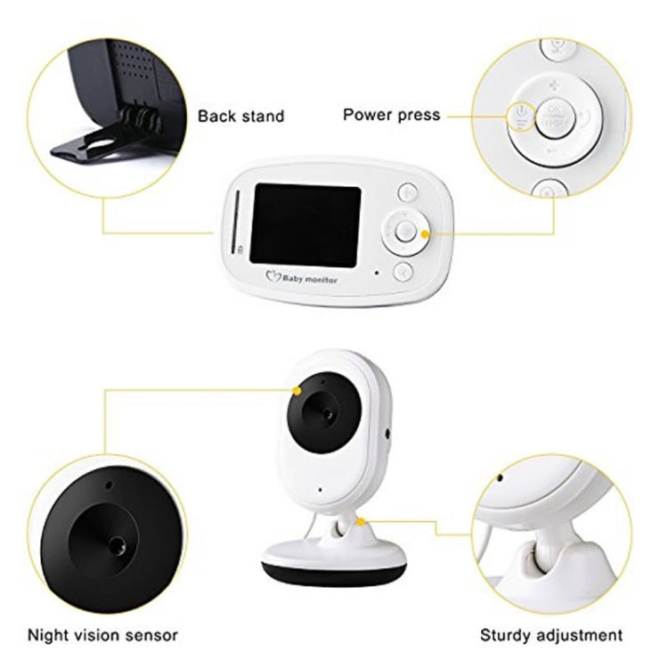 BM-SP820 Monitor per neonati con telecamera wireless 2,4"