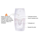 Set dispenser automatico di dentifricio con 5 portaspazzolini