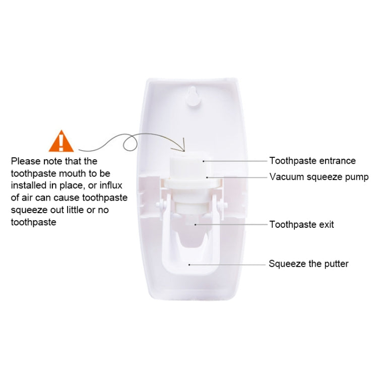 Set dispenser automatico di dentifricio con 5 portaspazzolini