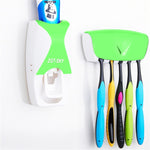Set dispenser automatico di dentifricio con 5 portaspazzolini