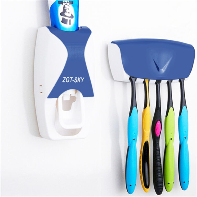 Set dispenser automatico di dentifricio con 5 portaspazzolini