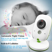 Baby monitor per telecamera di sorveglianza wireless LCD da 2,4 pollici VB602, supporto per conversazione bidirezionale, visione notturna, VB602