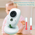 Baby monitor per telecamera di sorveglianza wireless LCD da 2,4 pollici VB602, supporto per conversazione bidirezionale, visione notturna, VB602