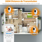 Baby monitor wireless con schermo LCD 2,4" VB605
