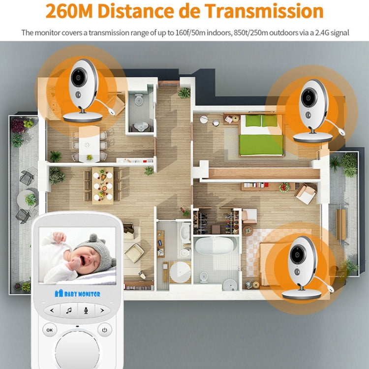 Baby monitor wireless con schermo LCD 2,4" VB605