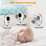 Baby monitor wireless con schermo LCD 2,4" VB605