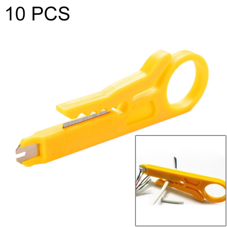 Mini strumento per crimpare cavi da 10 pezzi per cavo di rete RJ45 Cat5, cavo telefonico dati, cavo UTP per computer, 10 PCS