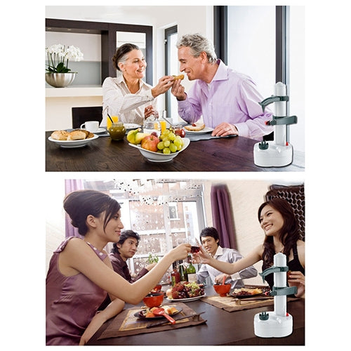 Pelapatate automatico multifunzione per frutta e verdura elettrica in acciaio inossidabile, Dry Battery