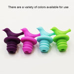 Tappo per bottiglia di condimenti per vino e birra in silicone stile uccello creativo da 2 pezzi. Consegna colore casuale, 10 PCS Bird Shape
