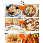 Macchina per noodle con impugnatura manuale in acciaio inossidabile di piccole dimensioni a 4 stampi per uso domestico, 4 Molds