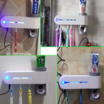Dispenser automatico di dentifricio Portaoggetti per sterilizzatore per spazzolino UV ultravioletto dentale