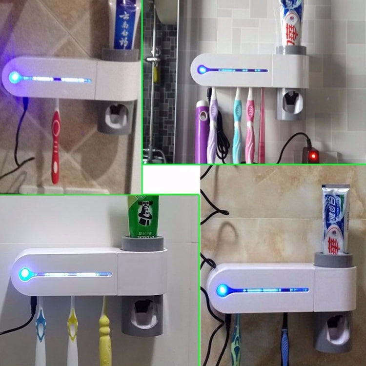 Dispenser automatico di dentifricio Portaoggetti per sterilizzatore per spazzolino UV ultravioletto dentale