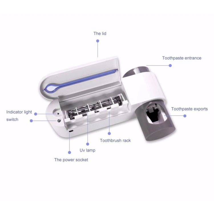 Dispenser automatico di dentifricio Portaoggetti per sterilizzatore per spazzolino UV ultravioletto dentale