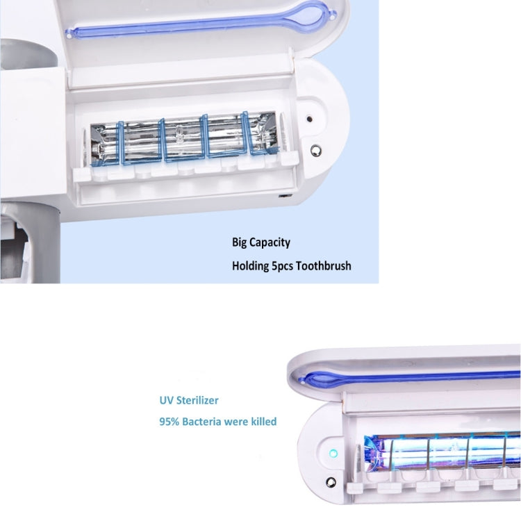 Dispenser automatico di dentifricio Portaoggetti per sterilizzatore per spazzolino UV ultravioletto dentale
