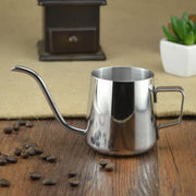 Caffettiera a goccia a mano in acciaio inossidabile 304 con beccuccio lungo e stretto con orecchio pendente, 250ML, 350ML