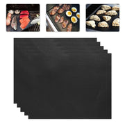Tappetini antiaderenti per barbecue, spessore 0,2 mm, 5 pezzi, dimensioni: 40 * 33 cm, 5 PCS