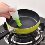 Bottiglia olio con spazzola in silicone da cucina 70 ml