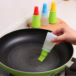 Bottiglia olio con spazzola in silicone da cucina 70 ml