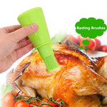 Bottiglia olio con spazzola in silicone da cucina 70 ml
