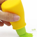 Bottiglia olio con spazzola in silicone da cucina 70 ml
