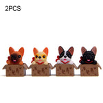 2 pezzi di decorazione creativa per la casa, ornamento per bambola bulldog, stile casuale, Bulldog Doll