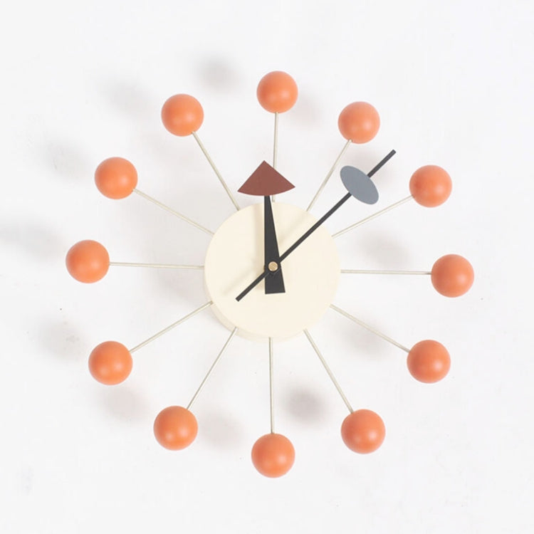 Sfondo elegante Minimalis Palline circolari Orologio da parete con caramelle Orologio decorativo creativo Orologio con ruota panoramica