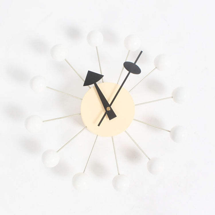 Sfondo elegante Minimalis Palline circolari Orologio da parete con caramelle Orologio decorativo creativo Orologio con ruota panoramica