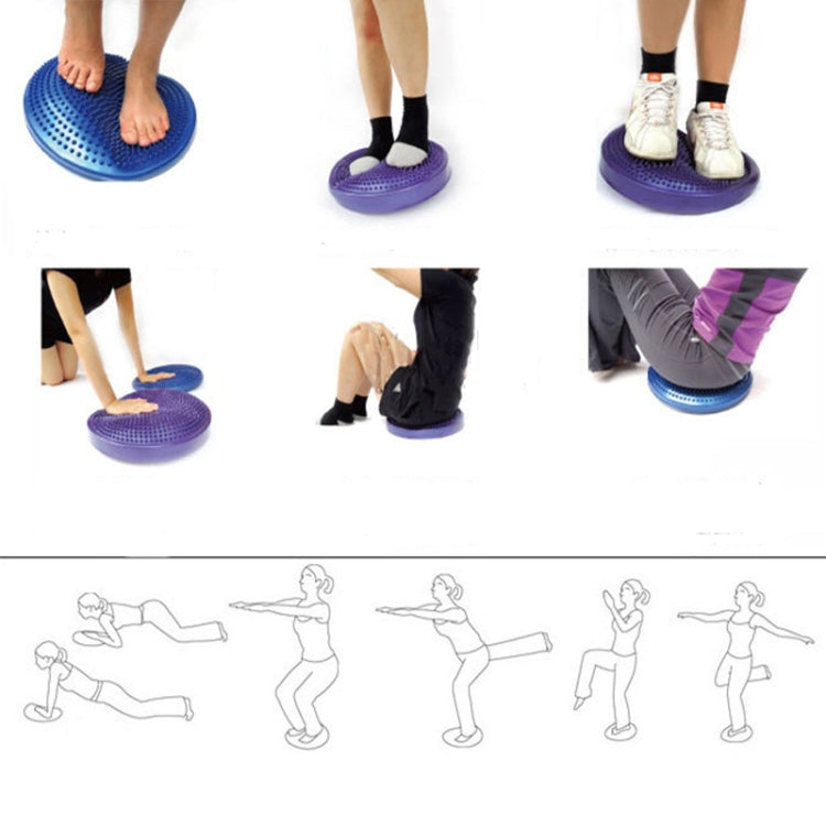 Cuscino speciale per l'equilibrio del massaggio yoga spesso antideflagrante, JH14101 33cm Black, JH14101 33cm Pink, JH14101 33cm Blue, JH14101 33cm Purple, JH14101 33cm Red