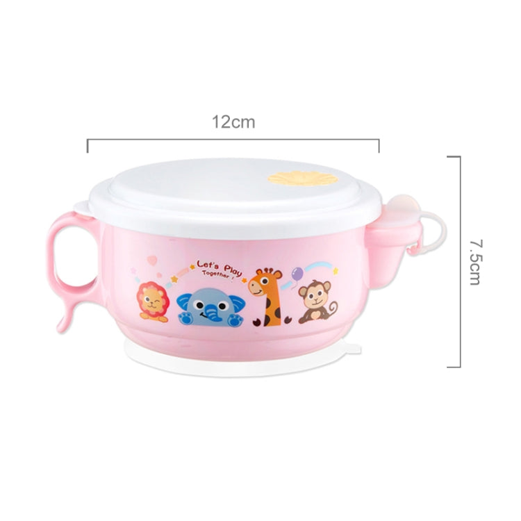 Ciotola doppio strato acciaio inox e plastica 450 ml bambini