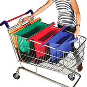 4 pezzi/set borse per trolley da supermercato borse per la spesa portatili in tessuto non tessuto, Shopping Bags