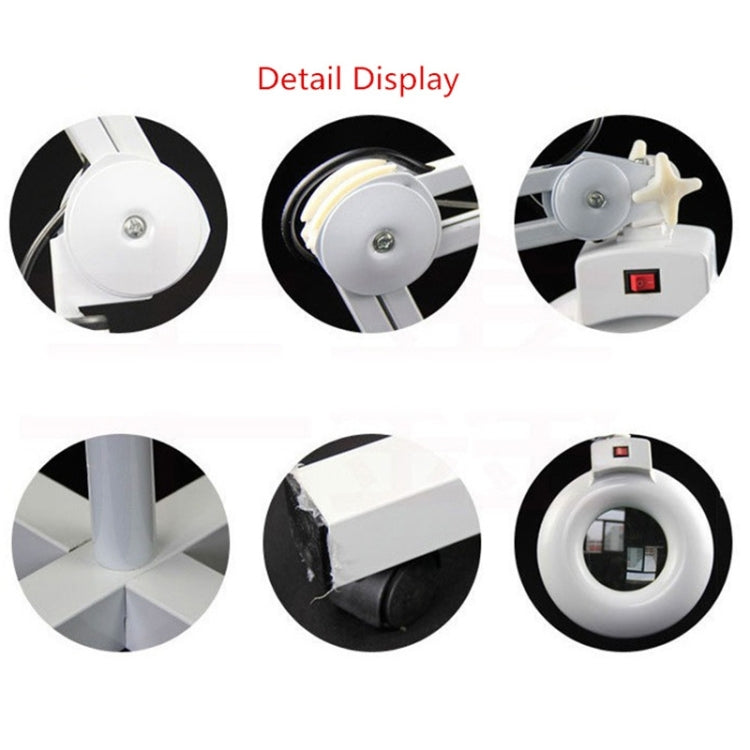 Lente d'ingrandimento da tavolo pieghevole 5X con lampada LED