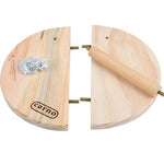 Pet in legno a due strati Pedana per criceto in legno Trampolino per criceti Piccoli animali domestici Giocattoli a pedali, Two Layers Footplate