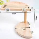 Pet in legno a due strati Pedana per criceto in legno Trampolino per criceti Piccoli animali domestici Giocattoli a pedali, Two Layers Footplate