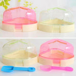 Vasca bagno staccabile per piccoli animali 15x11x10 cm