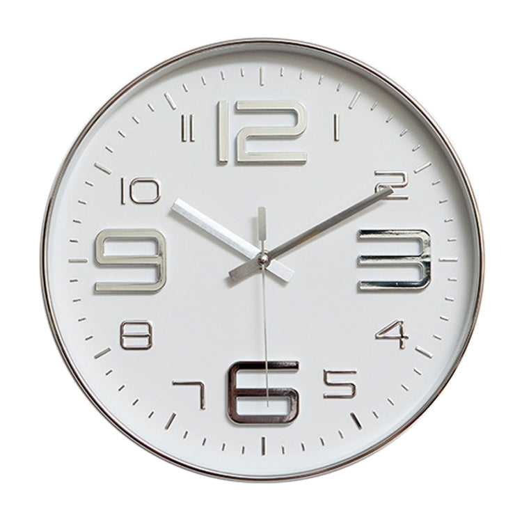 Orologio da parete al quarzo moderno semplice decorativo creativo da 12 pollici di forma rotonda