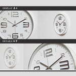 Orologio da parete al quarzo moderno semplice decorativo creativo da 12 pollici di forma rotonda