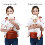 Marsupio ergonomico con seggiolino per bambini con striscia riflettente per 0-3 anni
