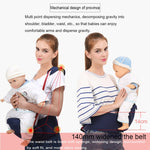 Marsupio ergonomico con seggiolino per bambini con striscia riflettente per 0-3 anni
