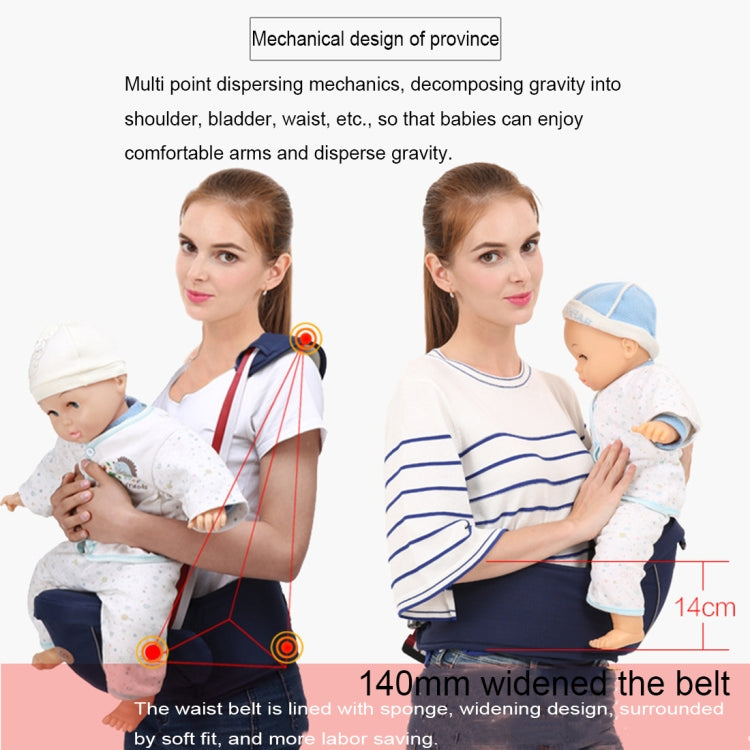 Marsupio ergonomico con seggiolino per bambini con striscia riflettente per 0-3 anni